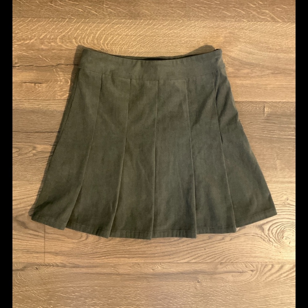 Hyfve army green corduroy mini Skirt, S